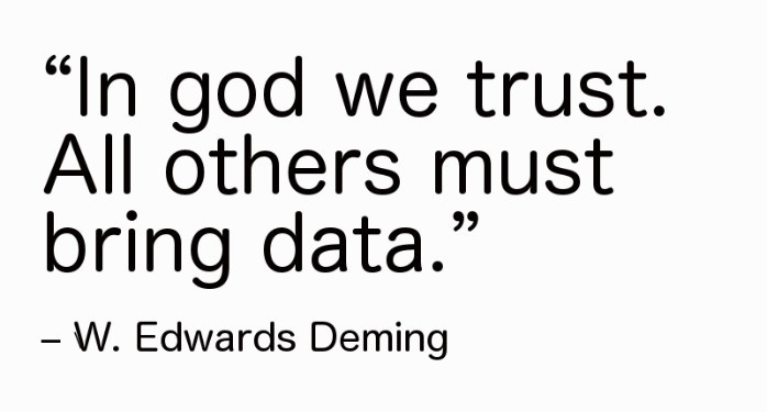 In God We Trust, Everyone Else Come with Data: Transforming into a Data ...